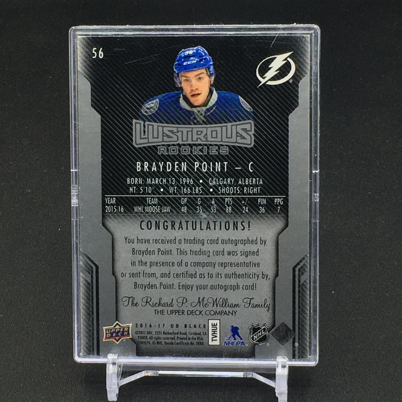 2016 UPPER DECK BLACK - LUSTROUS ROOKIE - B. POINT - #56 - #'D/299 - AUTOGRAPH