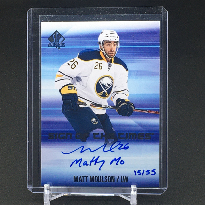 2015 SP AUTHENTIC HOCKEY - M. MOULSON - #SOTT-MM - #'D/55 - AUTOGRAPH