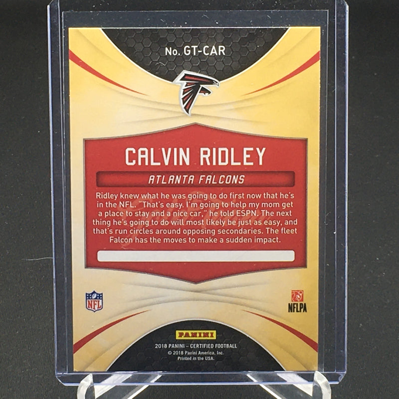 2018 PANINI CERTIFIED - GOLD TEAM - C. RIDLEY -