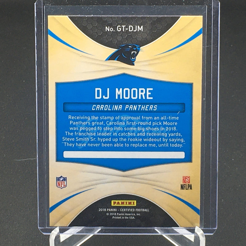 2018 PANINI CERTIFIED - GOLD TEAM - D. MOORE -