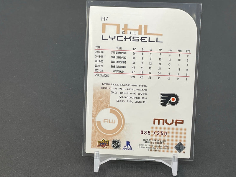 2022 UPPER DECK SERIES TWO - MVP DIE-CUT - O. LYCKSELL - #147 - #'D/250