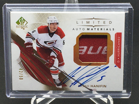 2017 UPPER DECK SP AUTHENTIC - AUTO MATERIALS - N. HANNIFIN - #58 - #'D/50 - RELIC - AUTOGRAPH