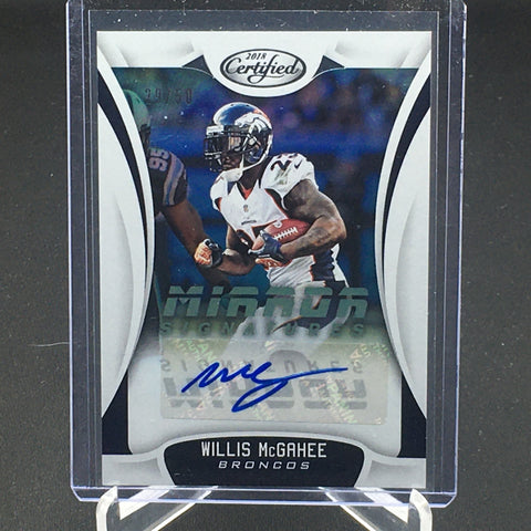 2018 PANINI CERTIFIED - MIRROR SIGNATURES - W. McGAHEE - #MS-WM - #'D/50 - AUTOGRAPH