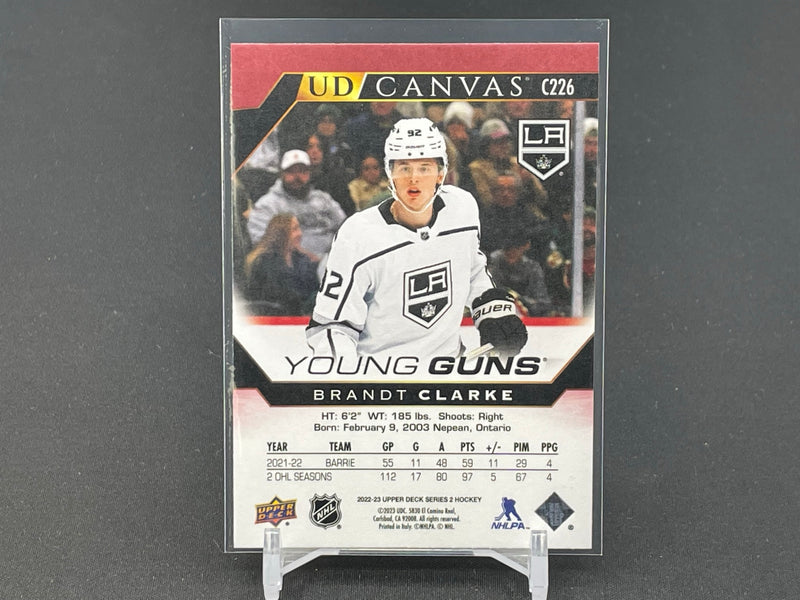 2022 UPPER DECK SERIES TWO - UD CANVAS - YOUNG GUNS - B. CLARKE -