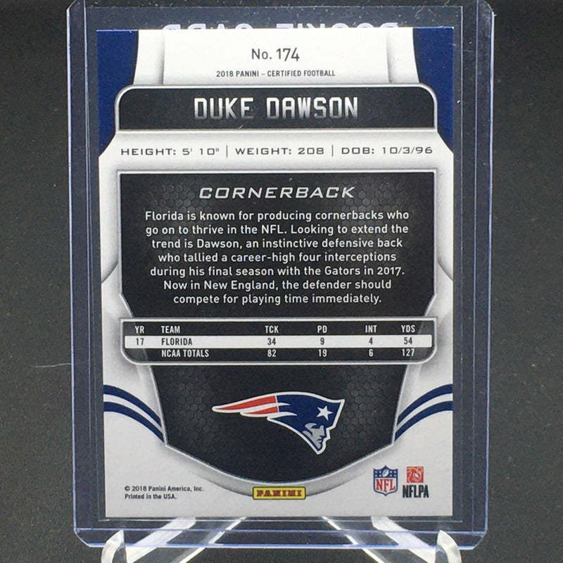 2018 PANINI CERTIFIED - MIRROR PARALLEL - D. DAWSON - #174 - #'D/999 - RC