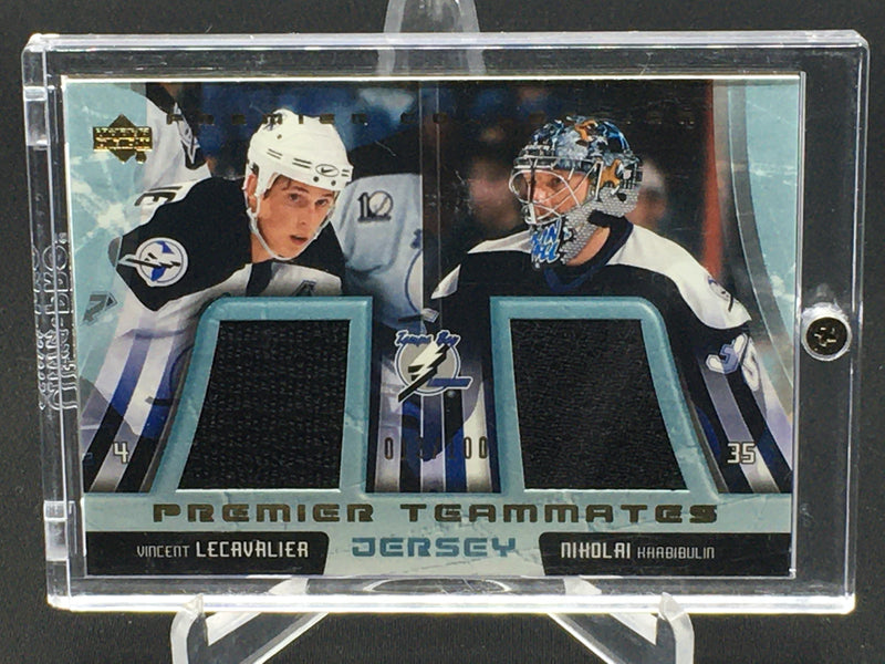 2004 UPPER DECK PREMIER COLLECTION - PREMIER TEAMMATES - V. LECAVALIER/ N. KHABIBULIN -
