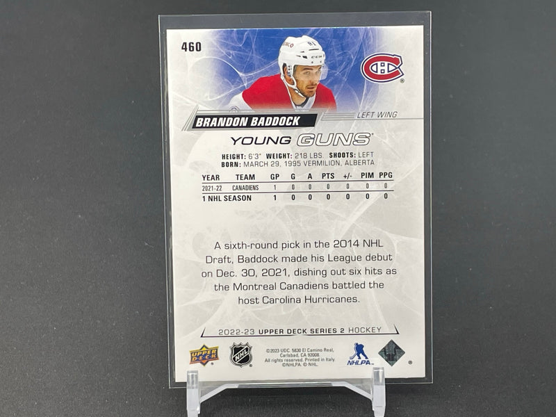 2022 UPPER DECK SERIES TWO - YOUNG GUNS - B. BADDOCK -