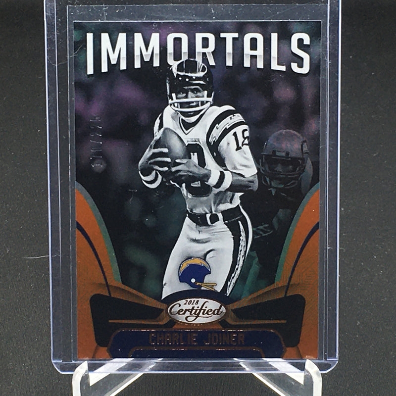2018 PANINI CERTIFIED - IMMORTALS - ORANGE - C. JOINER - #113 - #'D/225