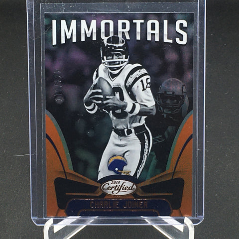 2018 PANINI CERTIFIED - IMMORTALS - ORANGE - C. JOINER - #113 - #'D/225