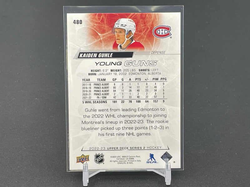 2022 UPPER DECK SERIES TWO - YOUNG GUNS - K. GUHLE -