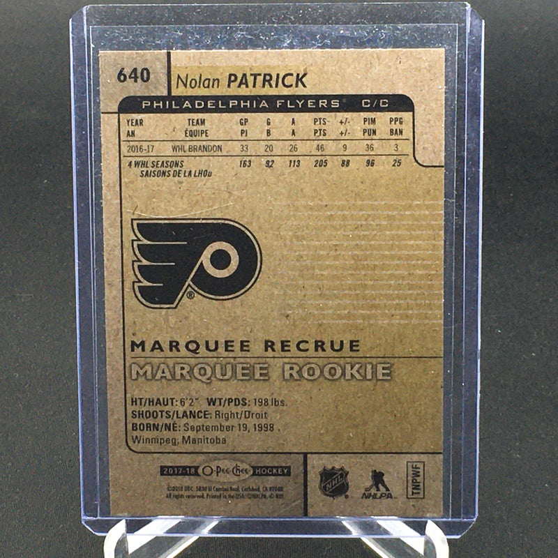 2017 UPPER DECK O-PEE-CHEE - RED - MARQUEE ROOKIE - N. PATRICK -