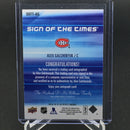 2015 UPPER DECK SP AUTHENTIC HOCKEY - SIGN OF THE TIMES - A. GALCHENYUK - #SOTT-AG - #'D/50 - INSCRIBED AUTOGRAPH "CHUCKY"