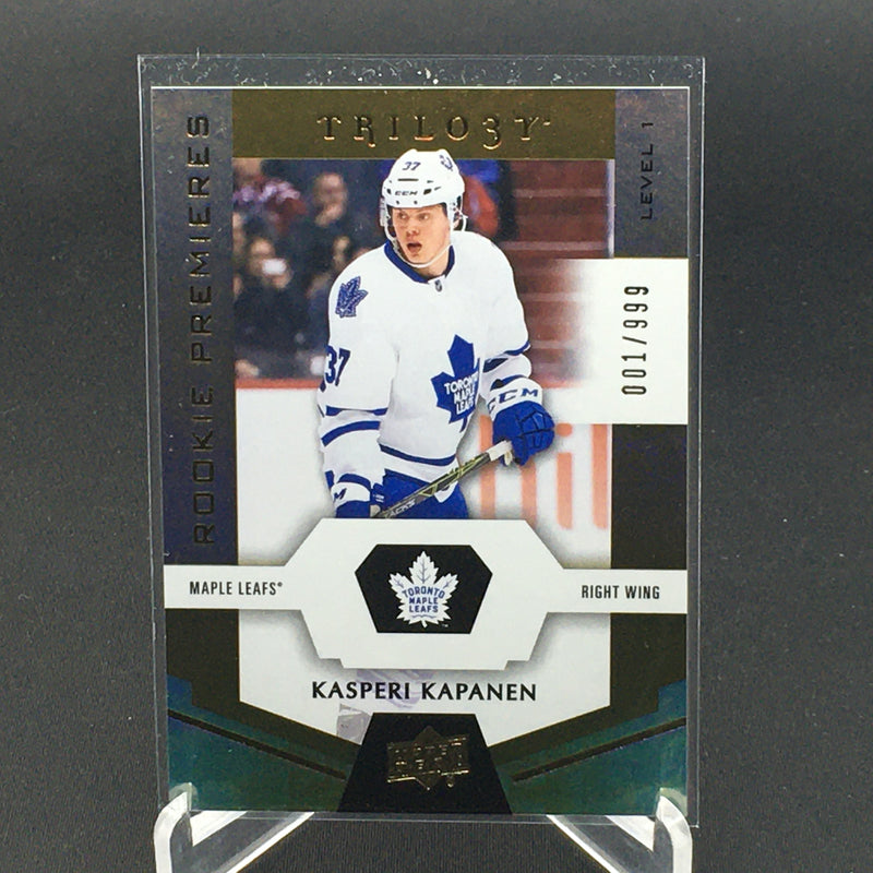 2016 UPPER DECK TRILOGY - ROOKIE PREMIERES - K. KAPANEN - #78 - #'D/999