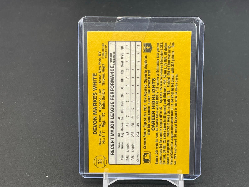 1987 DONRUSS - RATED ROOKIE - D. WHITE -