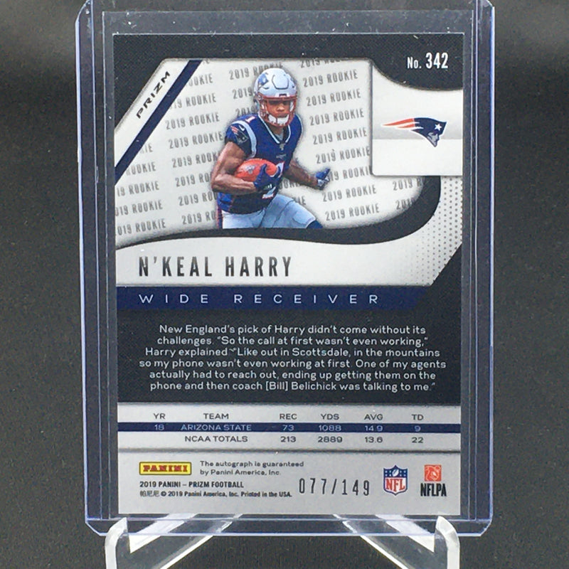 2019 PANINI PRIZM - RED WAVE - N. HARRY - #342 - #'D/149 - AUTOGRAPH - RC