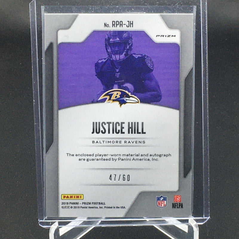 2019 PANINI PRIZM - SILVER PRIZM - #RPA-JH - #'D/60 - RELIC - AUTOGRAPH - RC