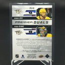 2019 UPPER DECK PREMIER - PREMIER DUALS - R. JOSI/ P. RINNE - #PD-RJ - #'D/99 - DUAL RELIC