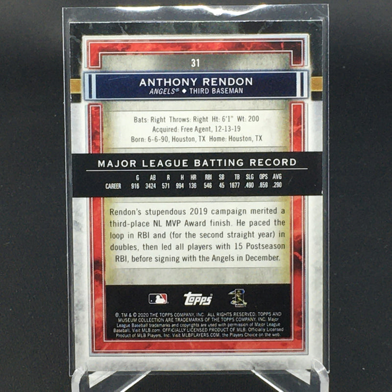 2020 TOPPS MUSEUM - A. RENDON -