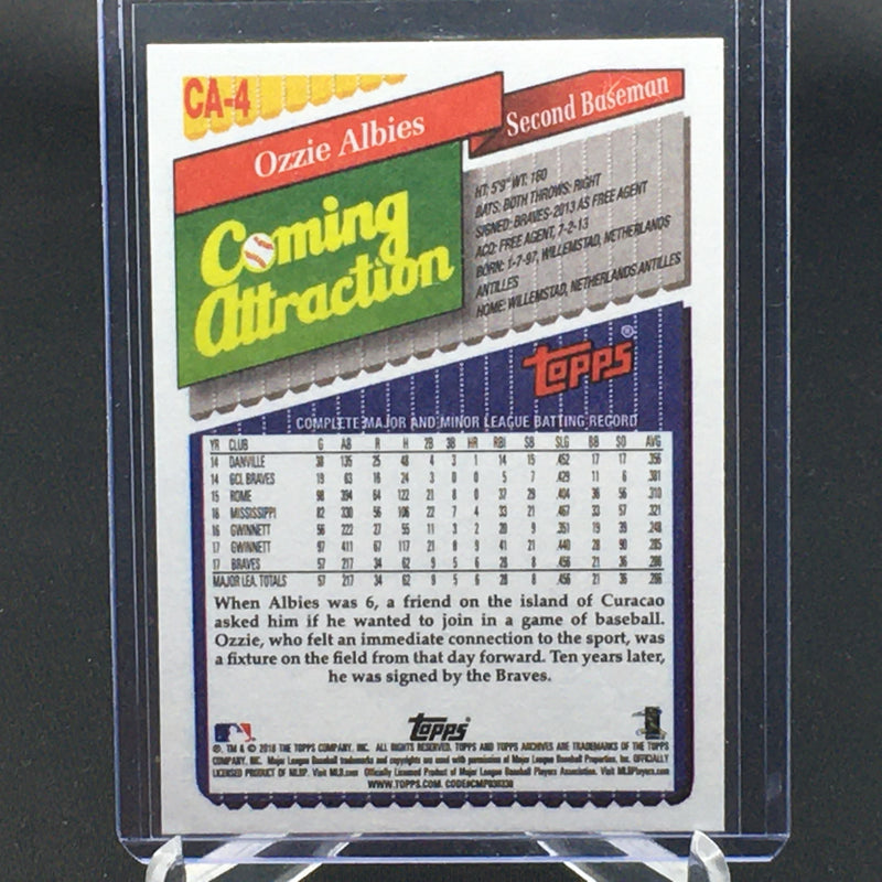 2018 TOPPS ARCHIVES - O. ALBIES -
