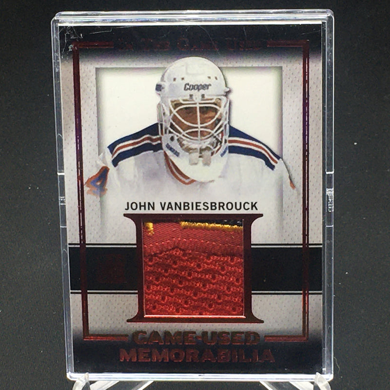 2016 LEAF IN THE GAME USED - GAME USED MEMORABILIA - J. VANBIESBROUCK - #GUP-12 - #'D/4 - PATCH