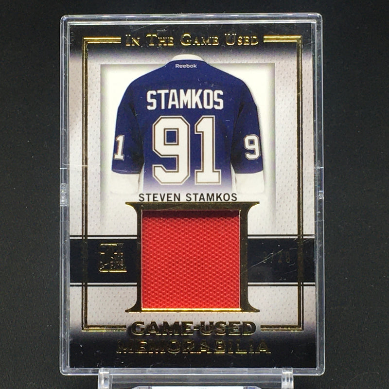 2016 LEAF IN THE GAME USED - GAME USED MEMORABILIA - S. STAMKOS - #GU-30 - #'D/20 - JERSEY