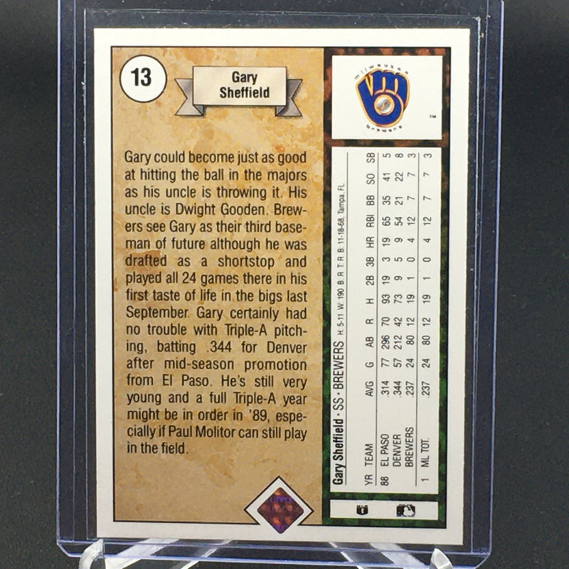 1989 UPPER DECK - G. SHEFFIELD -