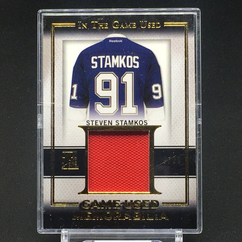 2016 LEAF IN THE GAME USED - GAME USED MEMORABILIA - S. STAMKOS - #GU-30 - #'D/20 - JERSEY
