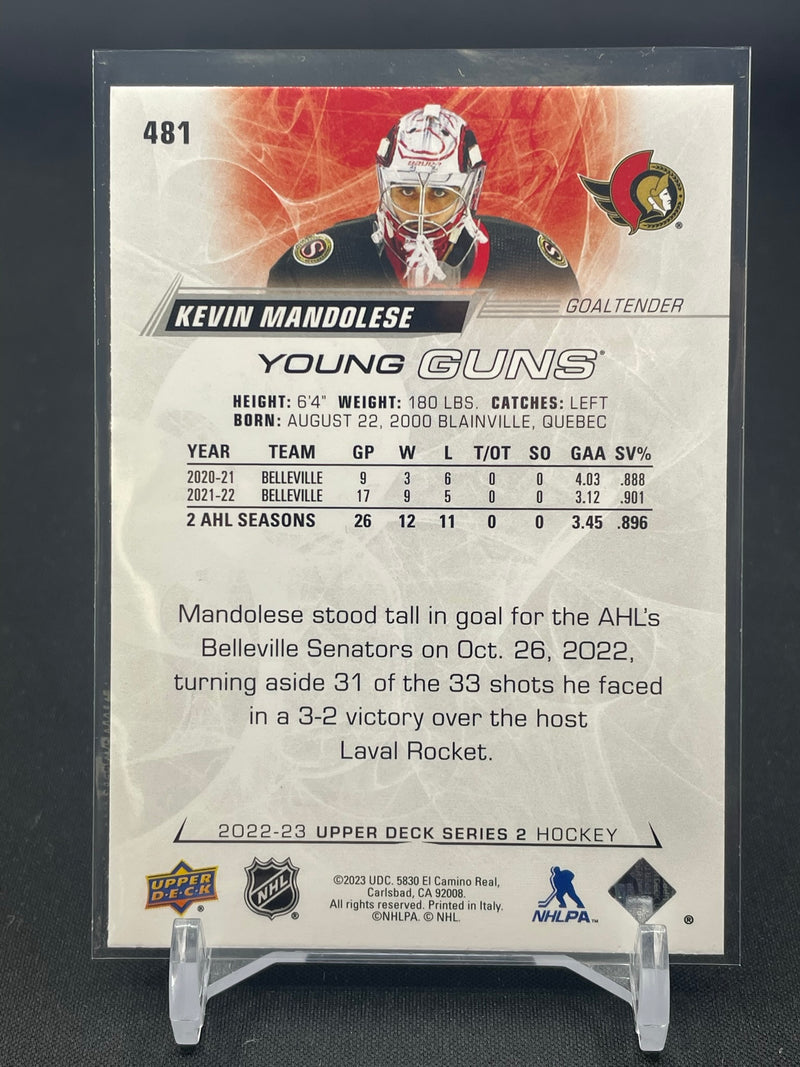 2022 UPPER DECK SERIES TWO - YOUNG GUNS - K. MANDOLESE -