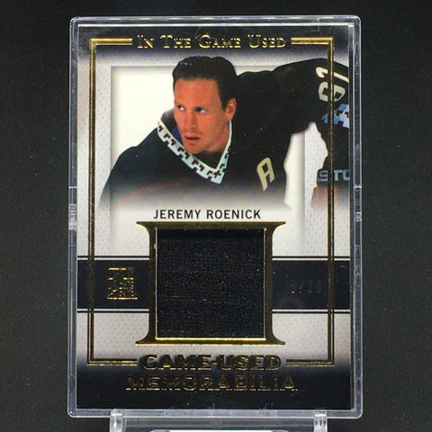 2016 LEAF IN THE GAME USED - GAME USED MEMORABILIA - J. ROENICK - #GU-09 - #'D/20 - JERSEY