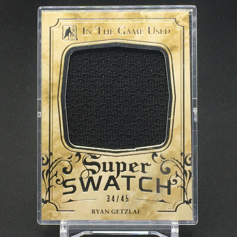 2016 LEAF IN THE GAME USED HOCKEY - SUPER SWATCH - R. GETZLAF - #SS-33 - #'D/45 - JUMBO JERSEY