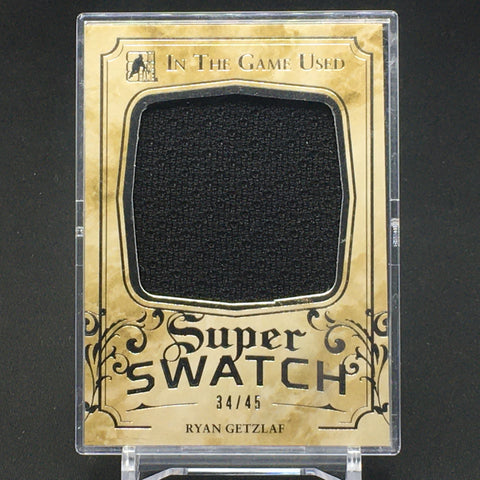 2016 LEAF IN THE GAME USED HOCKEY - SUPER SWATCH - R. GETZLAF - #SS-33 - #'D/45 - JUMBO JERSEY