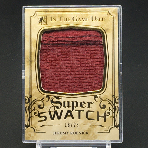 2016 LEAF IN THE GAME USED HOCKEY - SUPER SWATCH - J. ROENICK - #SS-21 - #'D/25 - JUMBO JERSEY