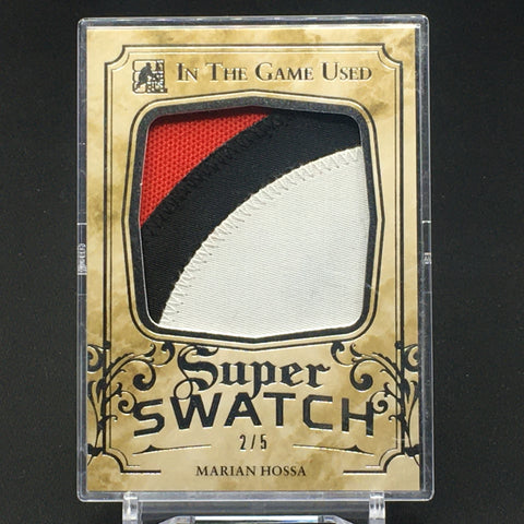2016 LEAF IN THE GAME USED HOCKEY - SUPER SWATCH - M. HOSSA - #SSP-25 - JUMBO JERSEY