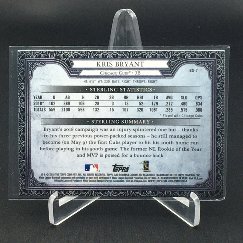 2019 TOPPS BOWMAN STERLING - REFRACTOR - K. BRYANT -