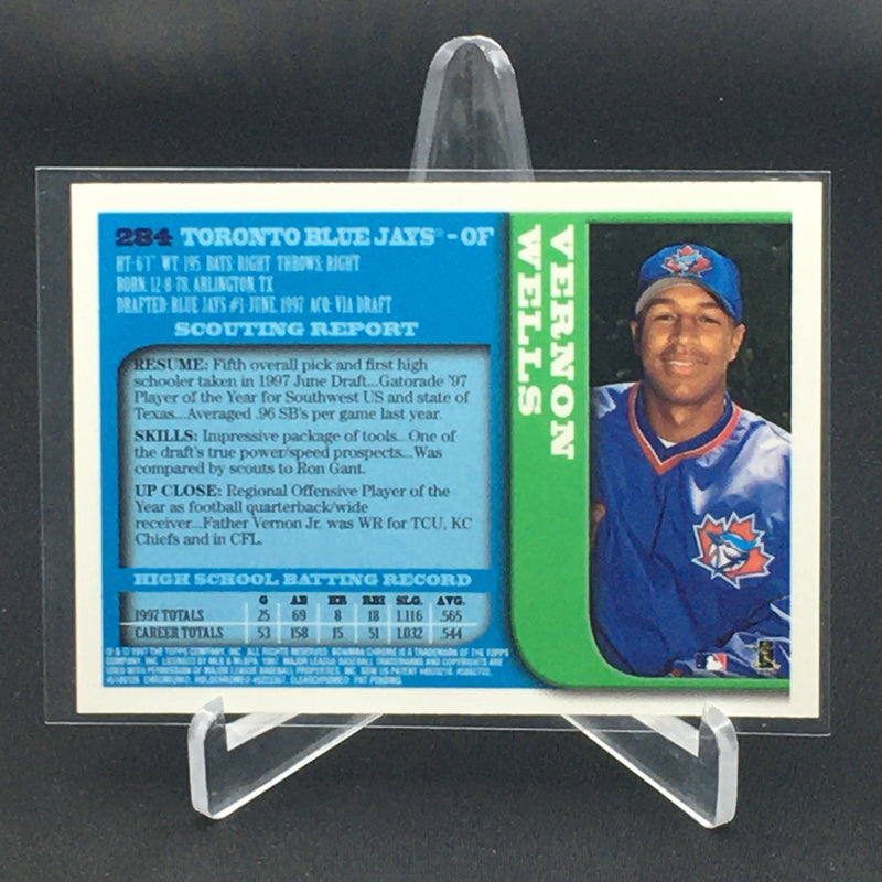 1997 TOPPS BOWMAN CHROME - V. WELLS -