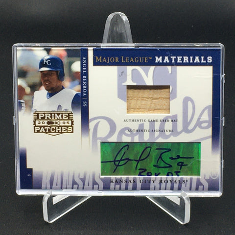 2005 PRIME PATCHES - MAJOR LEAGUE MATERIALS - A. BERROA - #MLM-33 - #'D/250 - BAT RELIC - AUTOGRAPH