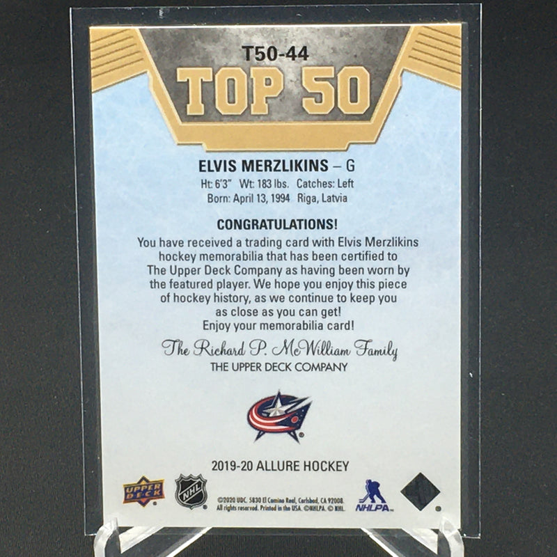 2019 UPPER DECK ALLURE - TOP 50 - E. MERZLIKINS -