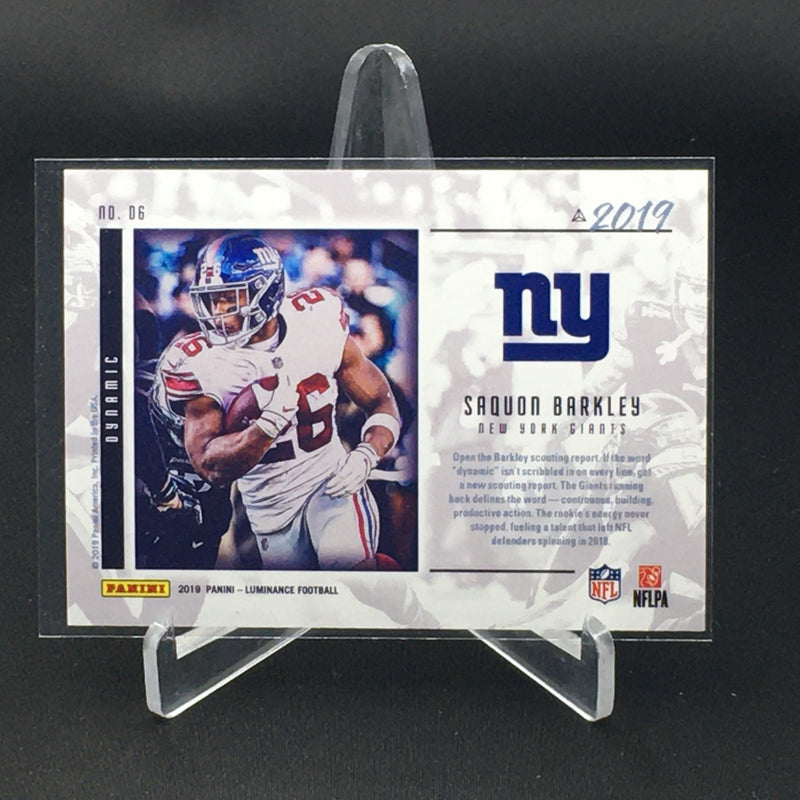 2019 PANINI LUMINANCE - DYNAMIC - ORANGE - S. BARKLEY - #06 - #'D/100