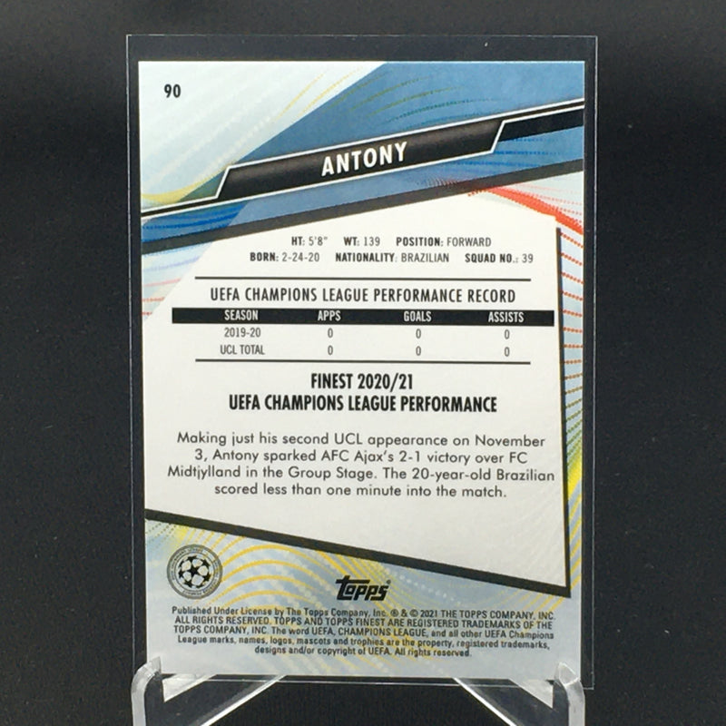 2021 TOPPS FINEST UEFA - ANTONY -