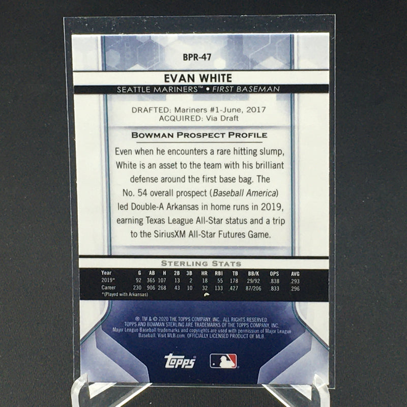 2020 TOPPS BOWMAN STERLING - E. WHITE -