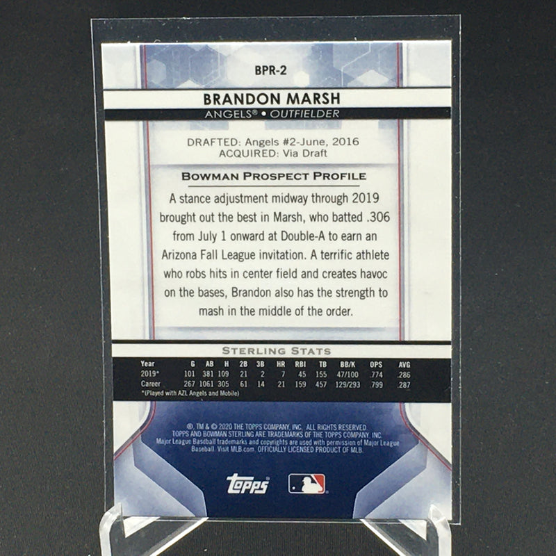 2020 TOPPS BOWMAN STERLING - B. MARSH -