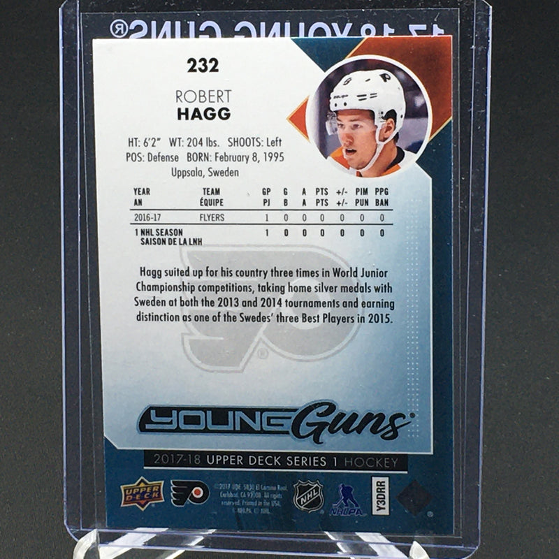 2017 UPPER DECK SERIES ONE - YOUNG GUNS - R. HAGG -