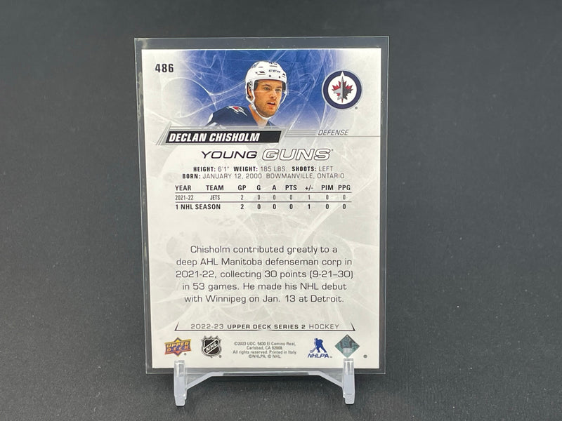 2022 UPPER DECK SERIES TWO - YOUNG GUNS - D. CHISHOLM -