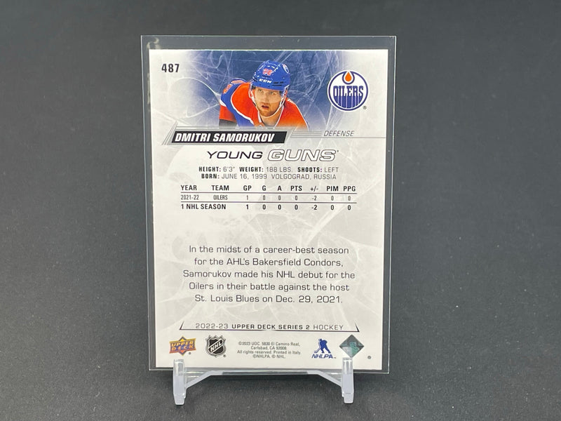 2022 UPPER DECK SERIES TWO - YOUNG GUNS - D. SAMORUKOV -