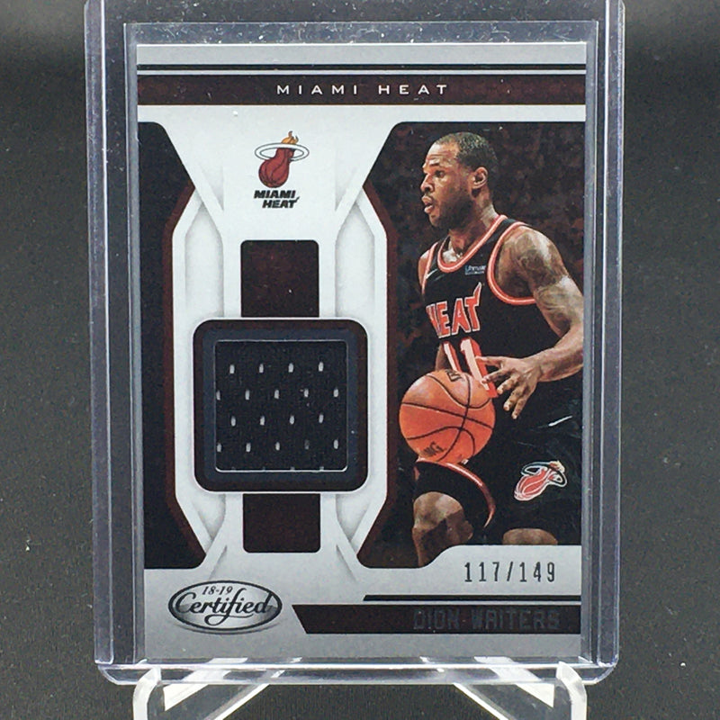 2018 PANINI CERTIFIED - D. WAITERS - #MT-DWT - #'D/149 - JERSEU RELIC