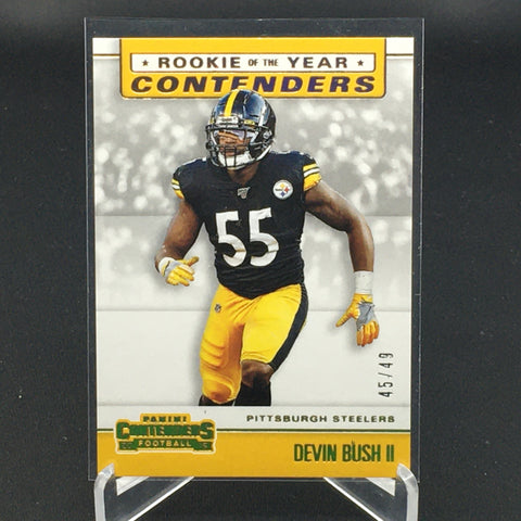 2019 PANINI CONTENDERS - ROOKIE OF THE YEAR - D. BUSH II - #RYA-DB - #'D/49