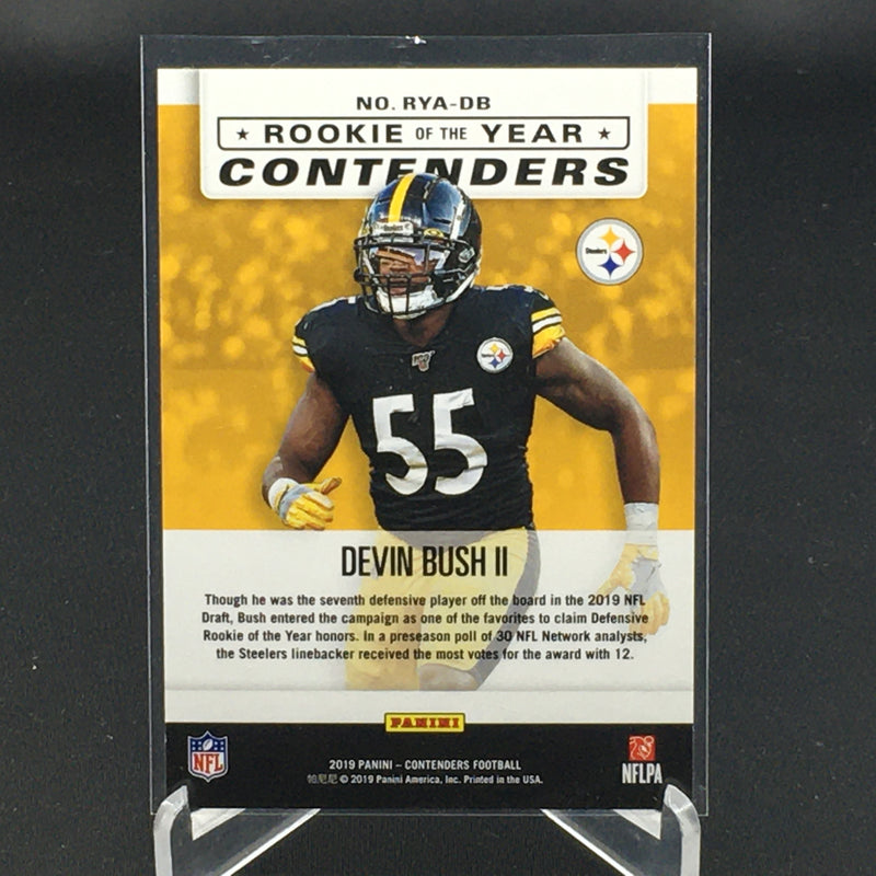 2019 PANINI CONTENDERS - ROOKIE OF THE YEAR - D. BUSH II - #RYA-DB - #'D/49