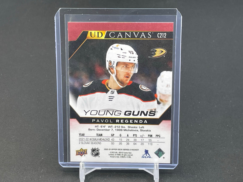 2022 UPPER DECK SERIES TWO - UD CANVAS - YOUNG GUNS - P. REGENDA -