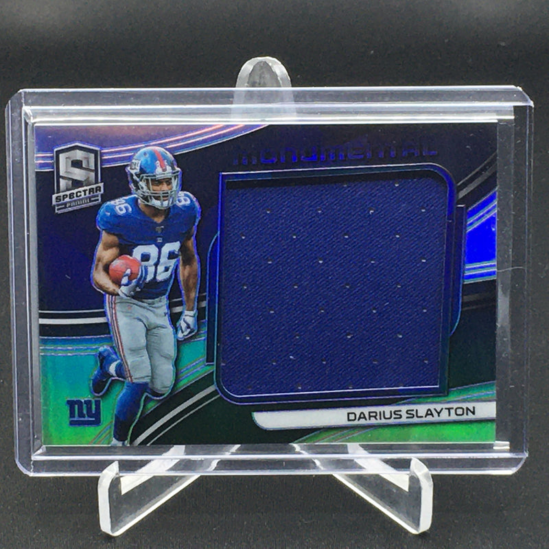 2019 PANINI SPECTRA - MONUMENTAL - SILVER PRIZM - D. SLAYTON - #MM-39 - #'D/199 - JERSEY RELIC