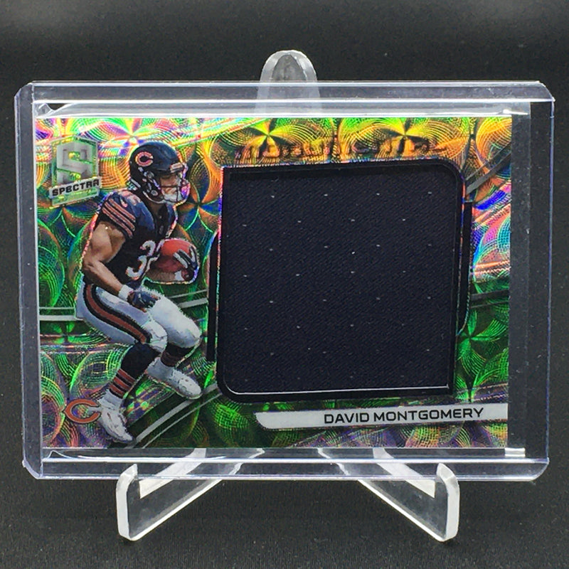 2019 PANINI SPECTRA - NEON GREEN PRIZM - MONUMENTAL - D. MONTGOMERY - #MM-11 - #'D/50 - JERSEY RELIC